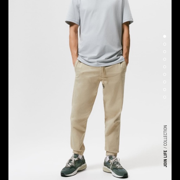 Zara Pants Zara Men Beige Jogger Pants Poshmark